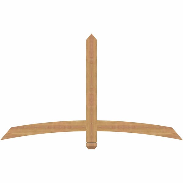 Ekena Millwork Bellingham Timber Gable Bracket, Western Red Cedar, 60"W x 35"H x 1 1/2"D x 3 1/2"F, 14/12 Pitch GBW060X35X0204BEL00SWR - main